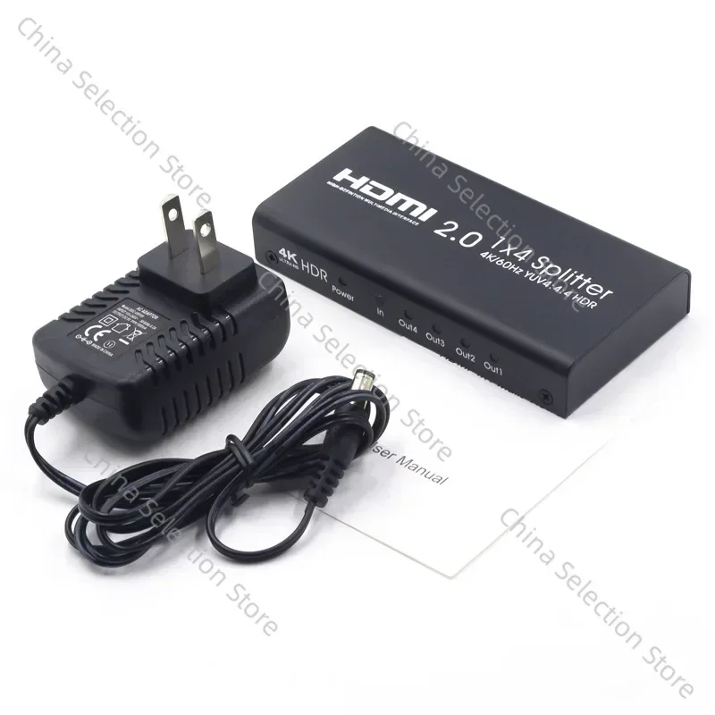 HDMI Splitter 1X4 HDMI Converter Supports 4K60Hz High-resolution Video Splitter