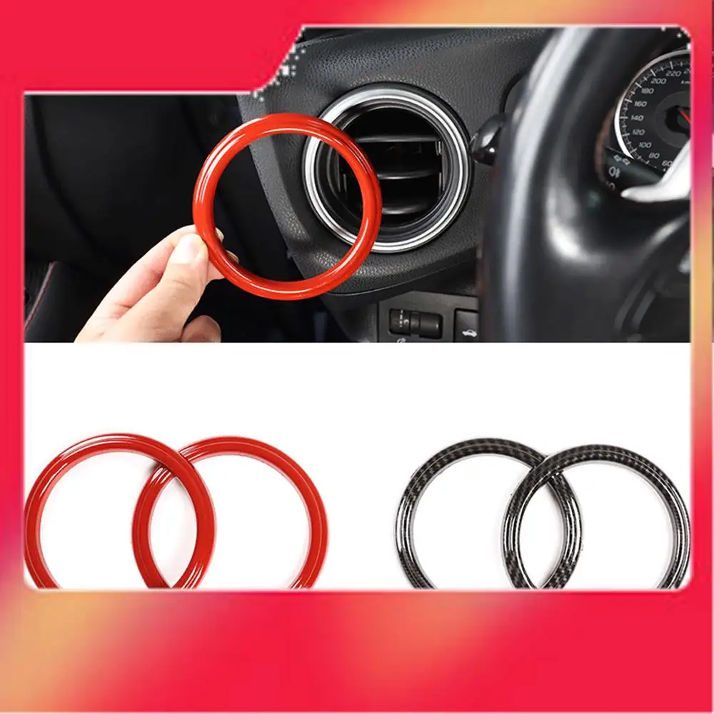 

Car Dashboard Both Sides Air Conditioning Outlet Vent Trim Frame Stickers For Toyota 86 Subaru BRZ 2012-2020-M54K