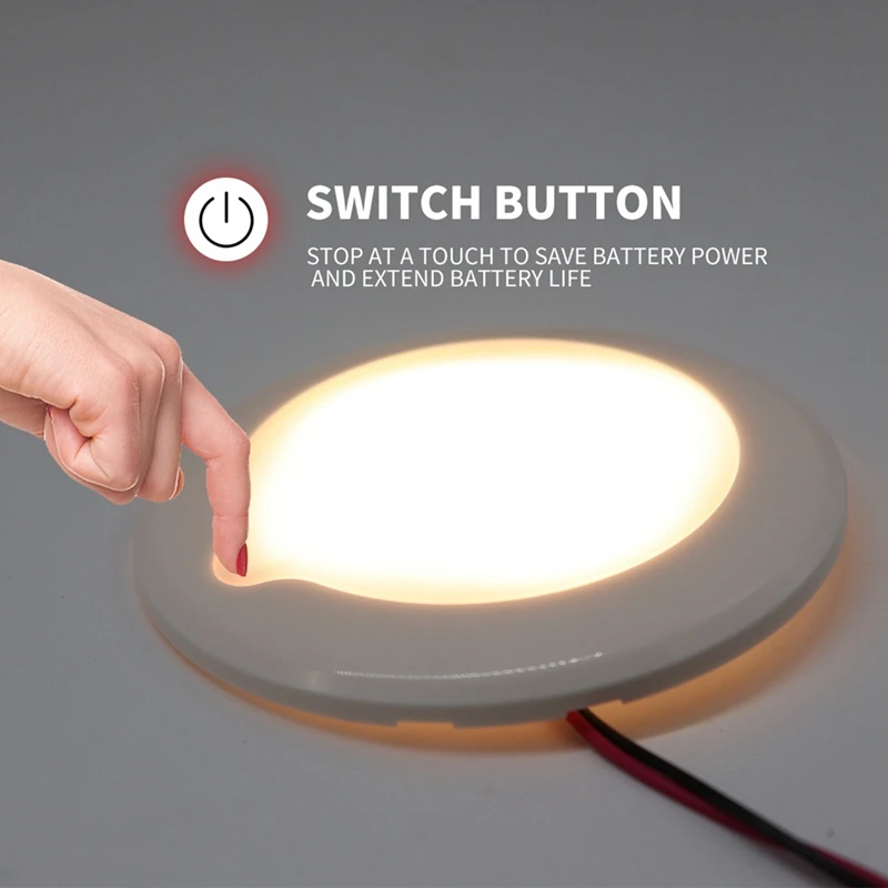 Plafonnier LED à intensité variable pour bateau avec variateur tactile LightJAS