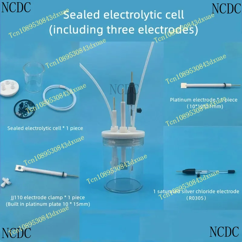 A Set Of Electrochemical Electrode System C001 Sealed , Including Three Electrodes And Electrolytic Cell.