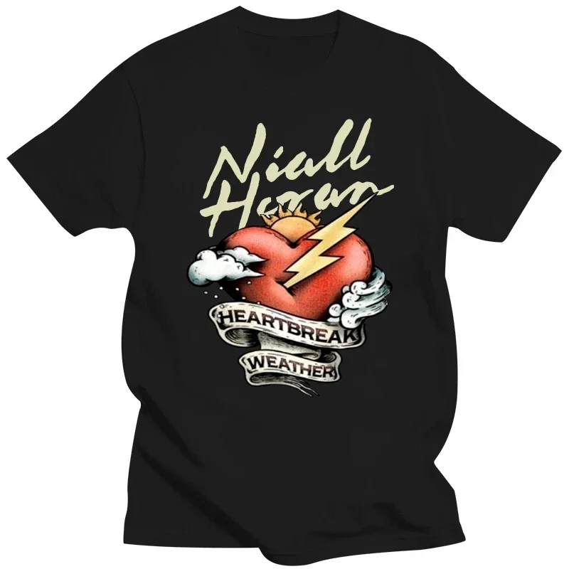 Футболка мужская с круглым вырезом, хит продаж, футболка Niall Horan с альбомом погоды и сердцебиения, хлопковая рубашка черного цвета, большие размеры Футболка мужская с круглым вырезом, хит продаж, футболка Niall Horan с альбомом погоды и сердцебиения, хлопковая рубашка черного цвета, большие размеры