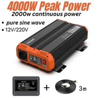 FCHAO Europe Fast delivery off-grid 2000W Power Inverter 12V to 230V for Vehicle Converter Car Charger Adapter for RV Camping