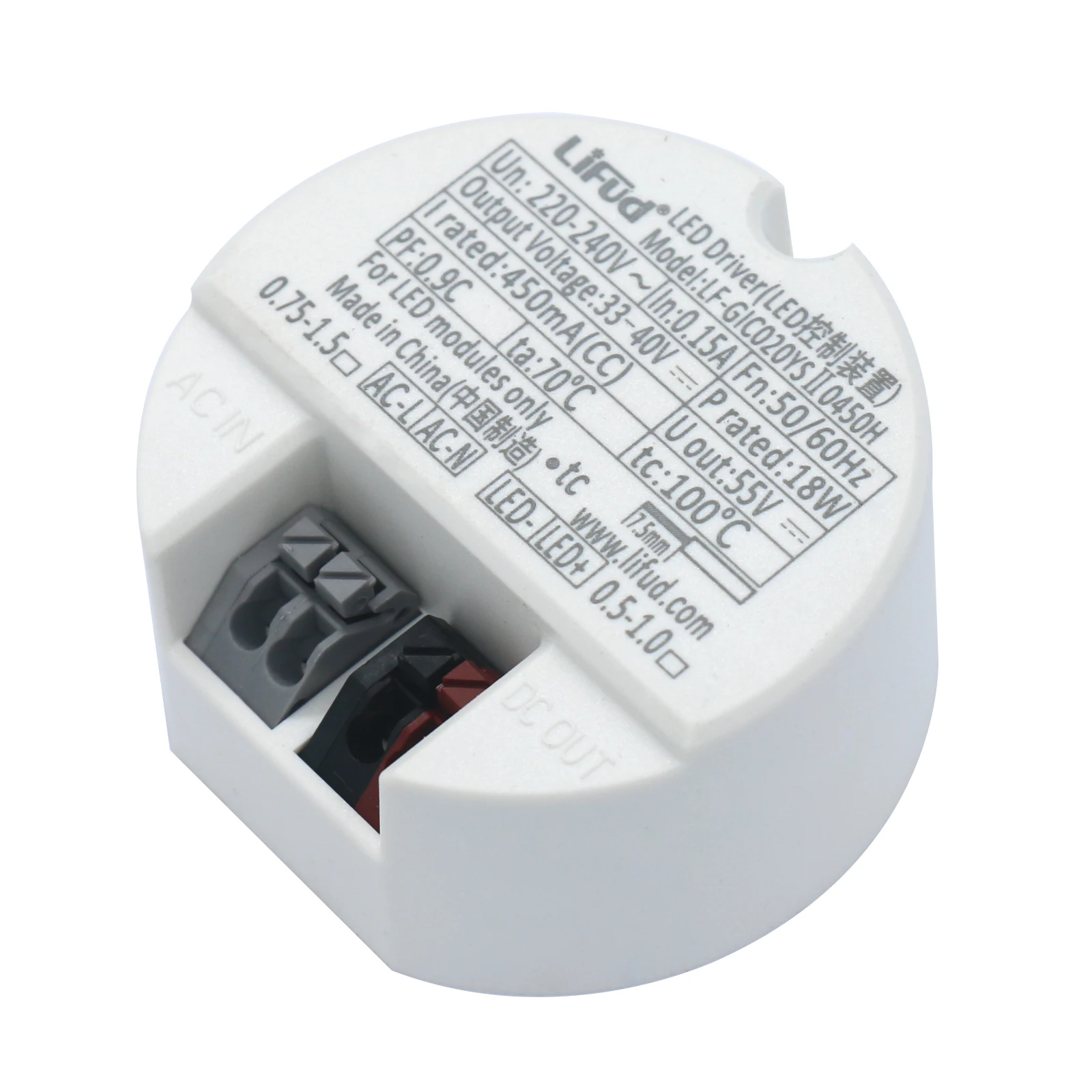 LED Driver Lifud 40W 30W 20W 18W 14W 12W 10W DC33-40V light alimentatore a soffitto trasformatori di illuminazione AC220-240V bianco