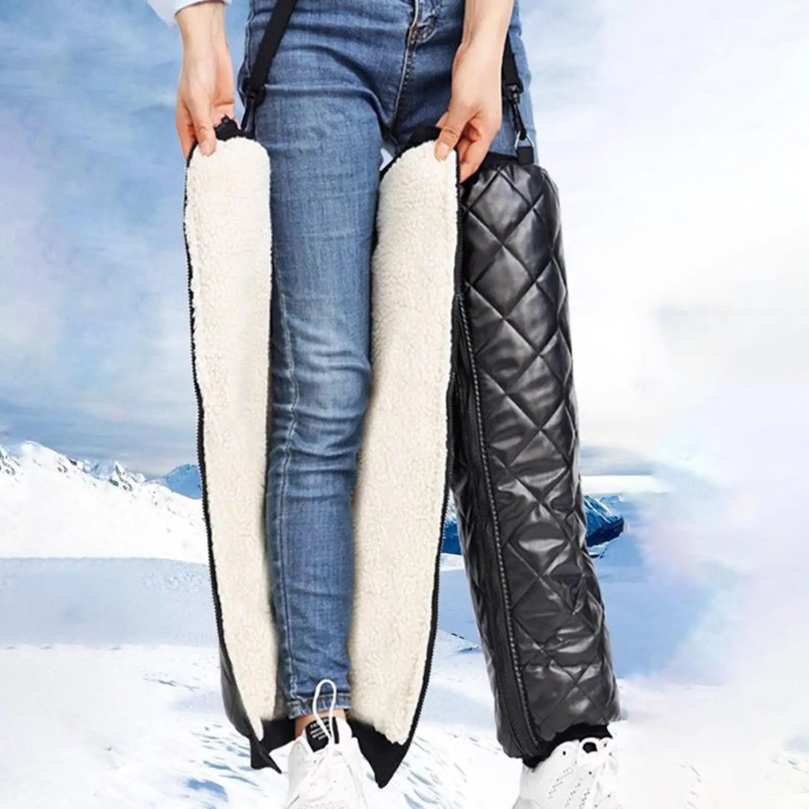 

new Motorcycle Winter Warm Knee Pads Oxford Cloth Windproof Waterproof Leg Warmer for Outdoor Sports Cycling Ski