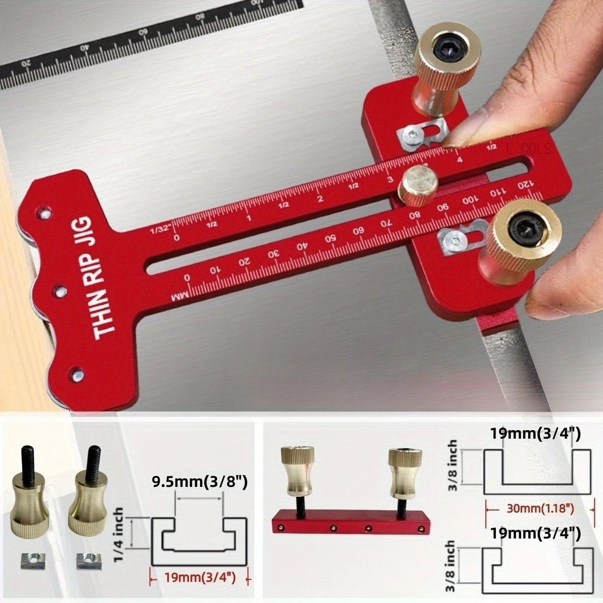 

Деревообработка, тонкий разделенный настольный пильный приспособление, гладкий 3-х шкив, направляющий локатор, алюминиевый плотник, точная резка, вспомогательные инструменты