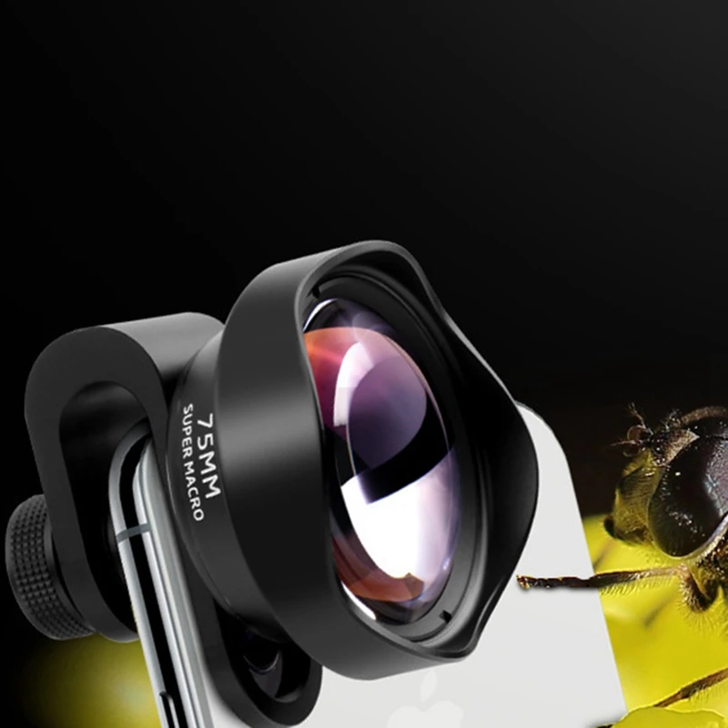 75Mm Macro Lens HD DSLR Effect Clip-On For Iphone 12 11 Pro Max Samsung S20 Plus Huawei