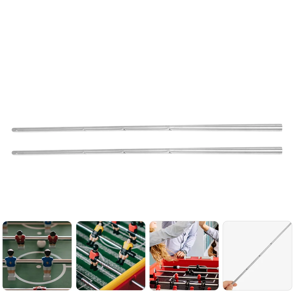 2 Pcs Accessories Foosball Handle Pole Child Football Soccer Iron Desk Machine Accessory