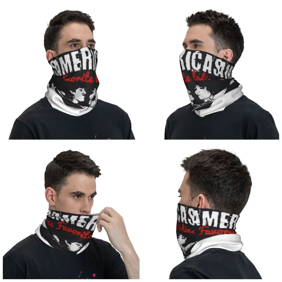 Jake And Johnnie America Bandana Neck Gaiter Printed Magic Scarf Multi-use Headband Running for Men Women Adult Winter