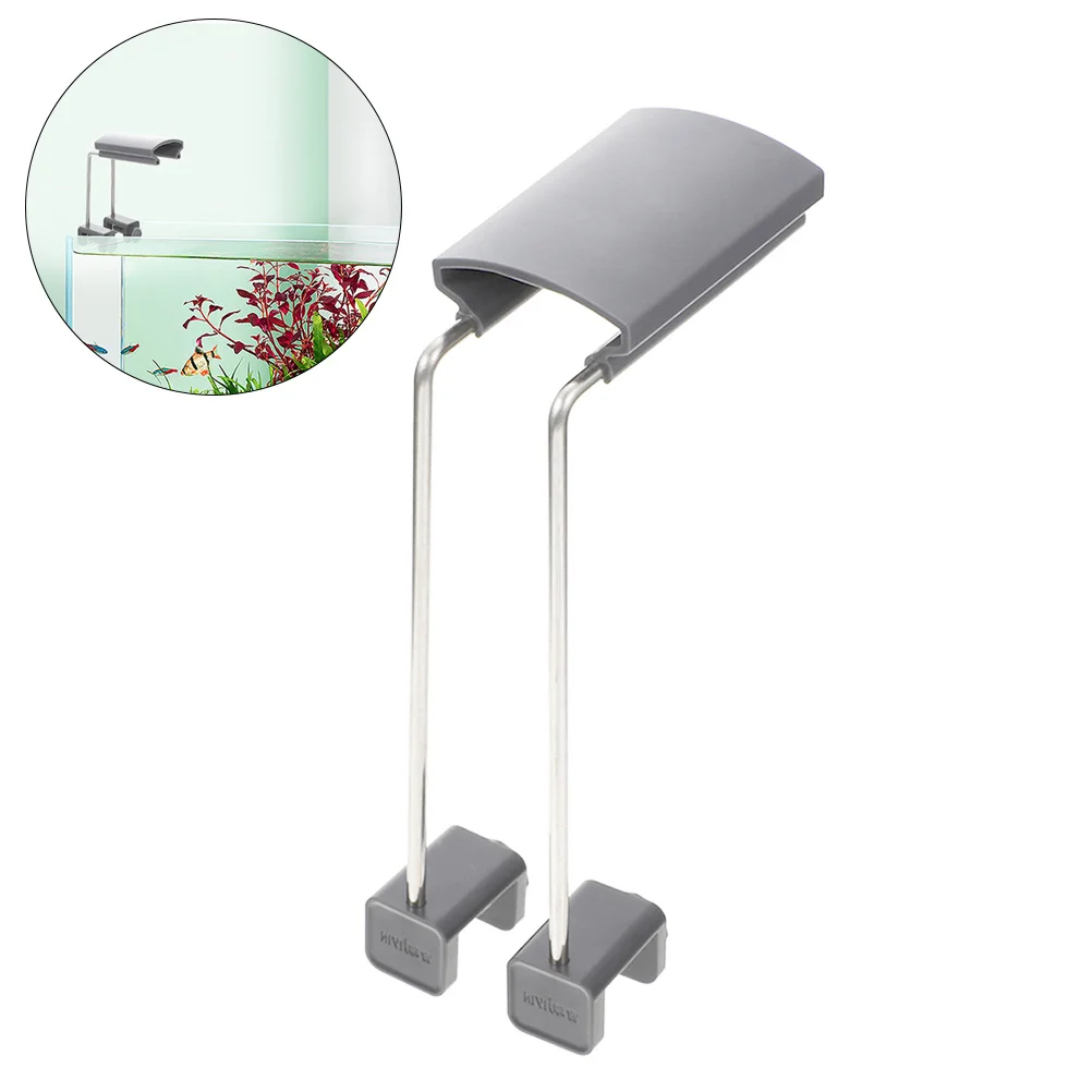 2 قطعة LED قابل للتعديل حوض السمك ضوء دعامة حامل لخزانات بدون شفة حتى 09 بوصة ضوء رف تصاعد عدة
