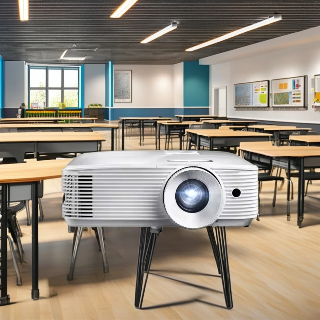 

Optoma DLP 1080P 4000 Ansi Lumen Projector High-Definition 1080P Home Theater Classroom Teaching Portable 3D Features Laser LCD