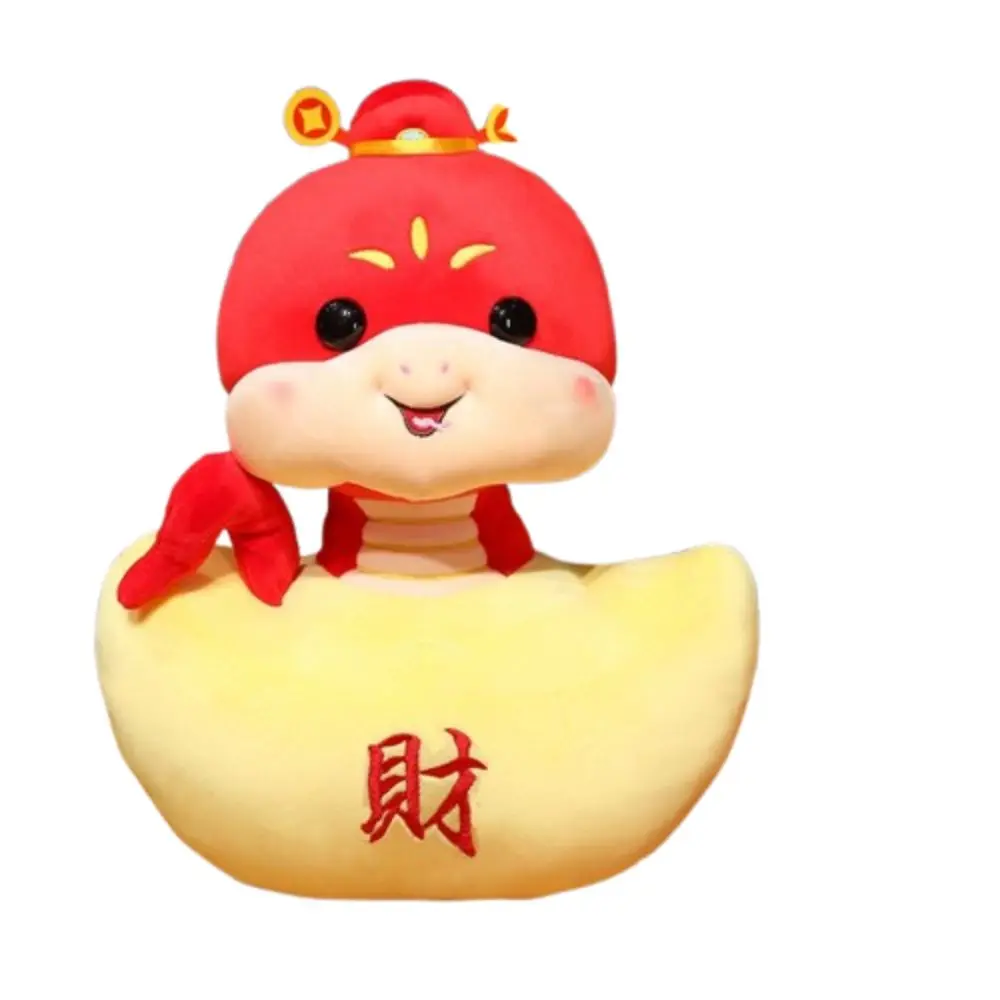 中国風干支人形,幸運の祝福,綿の漫画のマスコットおもちゃ,幸運なヘビのぬいぐるみ