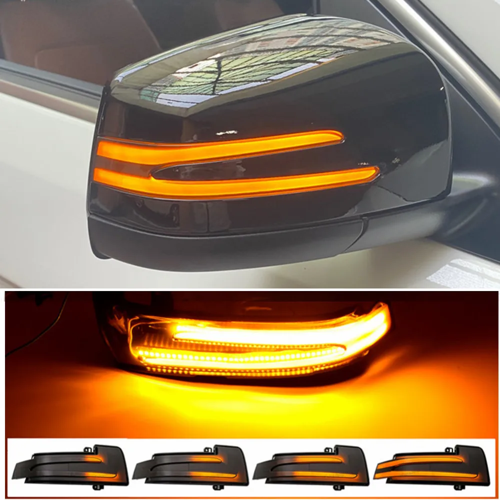 2x Car LED Dynamic Turn Signal Rearview Mirror Indicator Blinker Light For Mercedes-Benz G R-Class GLS W463 X164 X166 W166 W251