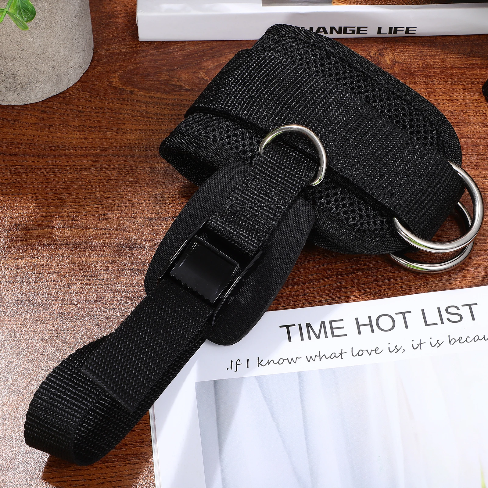 

Pedal Rope Assist Belt Ankle Straps Gym Attachments for Cable Machine Accessories Adjustable Leg Working Out Polyester