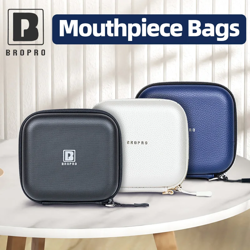 Bropro Saxophone Mouthpiece Bag Storage Box for Alto Tenor Clarinet Trumpet Mouthpiece Accessories Bag
