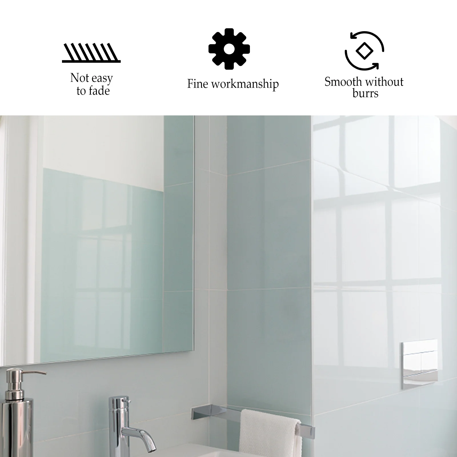 

4pcs Glass Fixing Clip Black Double Side Mounted Stainless Steel Bathroom Practical Durable Glass Clip 90Degree