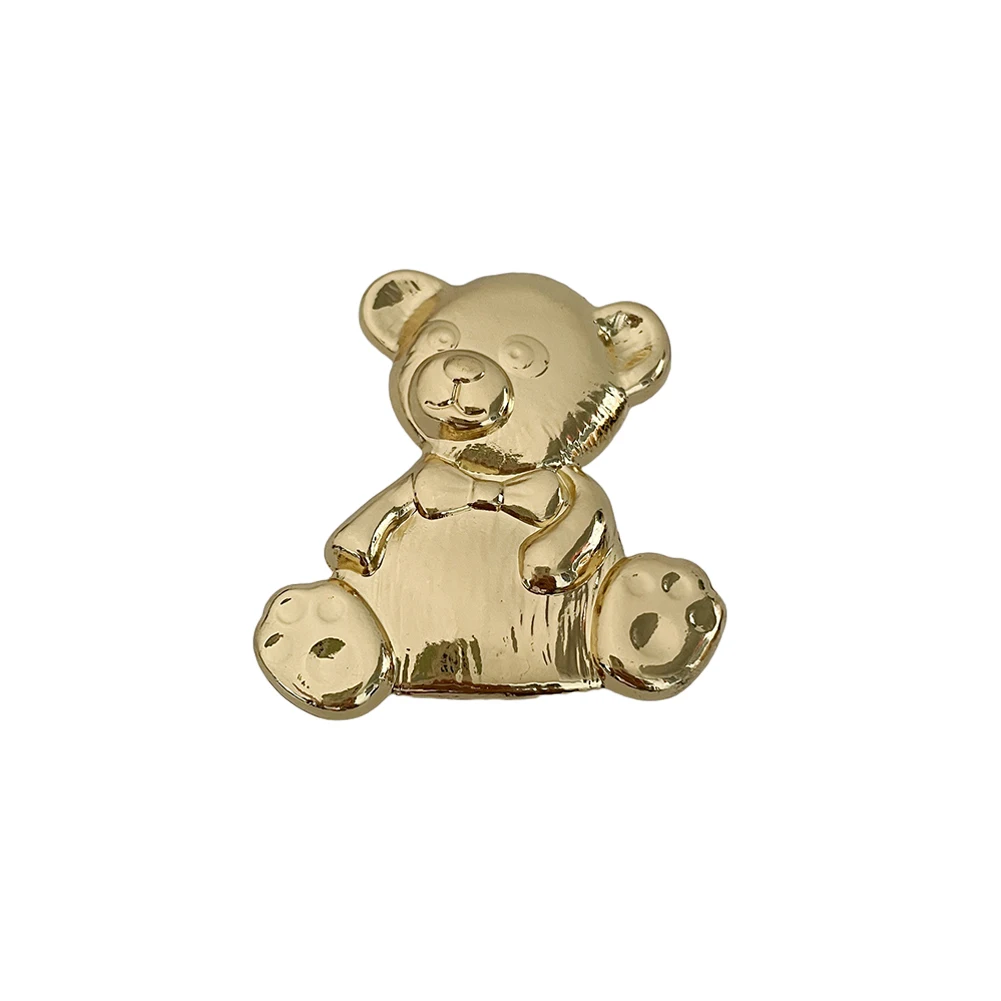 Zinc Alloy Bear Shape Furniture Knob for Cabinets Furniture Accessory with an Edge Perfectly Safe for Every Child’s Room