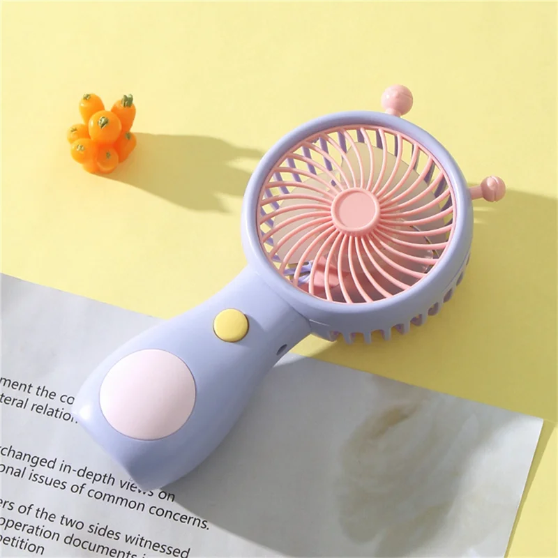 A005-Cute caracol ventilador de carregamento portátil mini portátil carregamento usb portátil mini ventilador doméstico ao ar livre bolso ventilador compacto