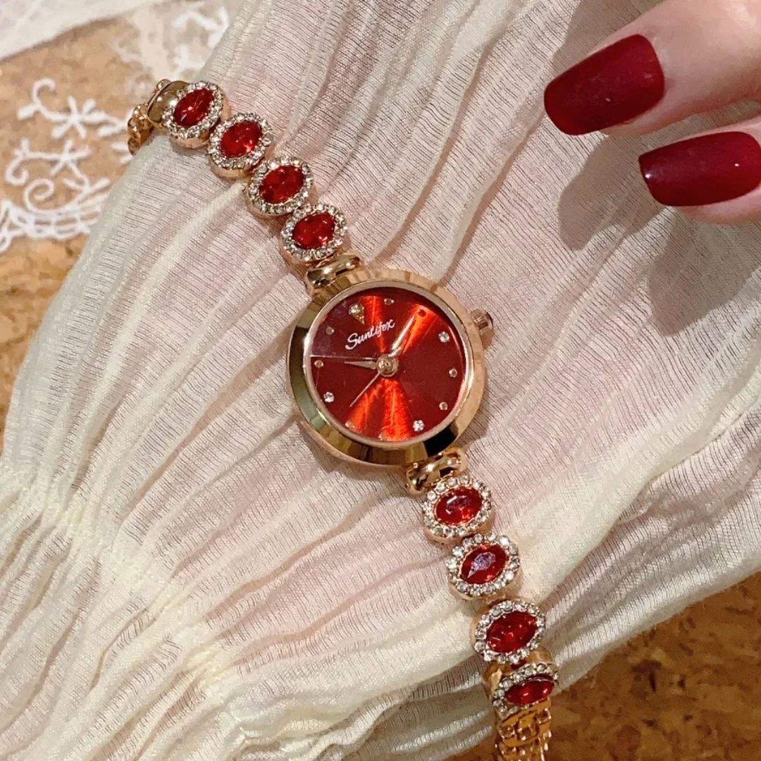 Женские кварцевые часы-браслет, элегантные женские роскошные наручные часы с бриллиантами, женские часы, подарок на праздник Montre Femme