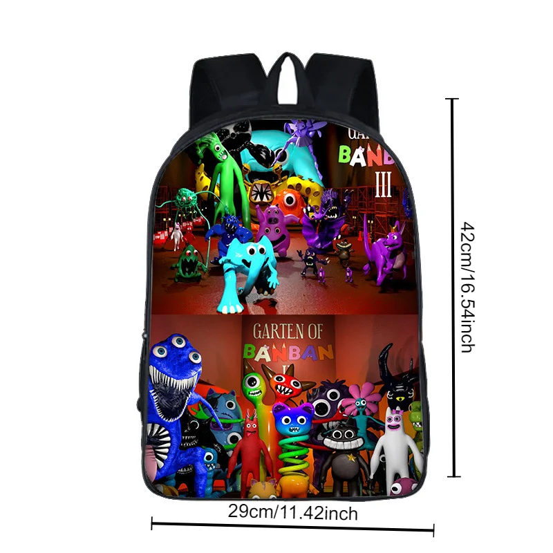 Garten Of Ban Ban School Bag Garden Of Banban 5 6 Chapter Backpack Computer Bag Double Layer Backpack For Students Pencial Box
