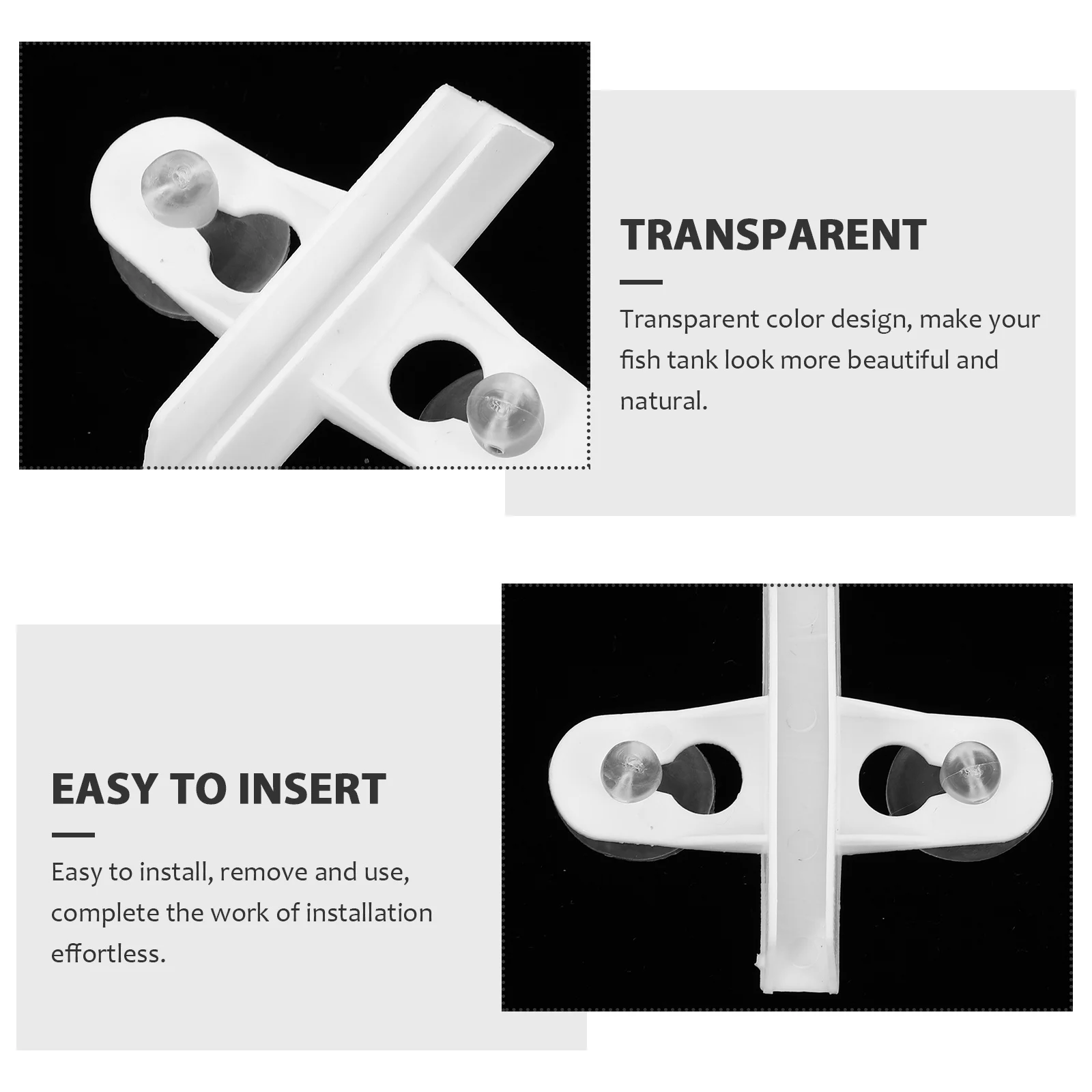 

10Pcs Fish Tank Divider Clip Suction Cup Holder for Aquarium Partition Breeding Divider Fixing Tool Strong Adsorption Reusable