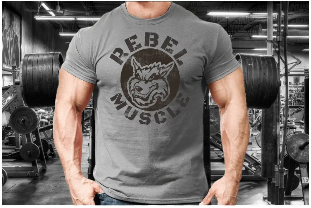 

Футболка для тренировок REBEL MUSCLE WOLF