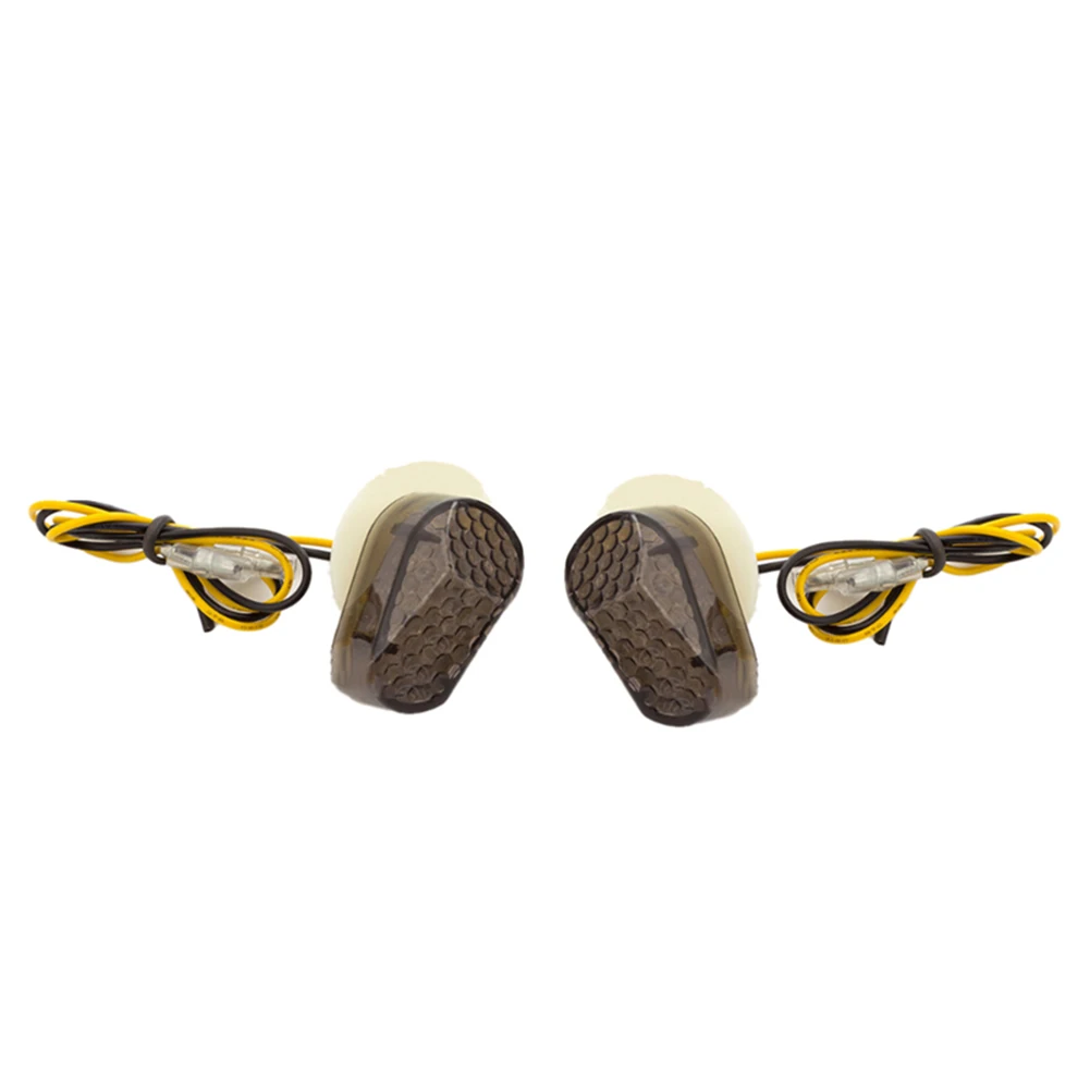 2Pcs Motorcycle Flush Mount LED Indicator Light For YZF R6 R6S FZ6S LED Turn Signals Short Indicator Blinkers Flashers Amber