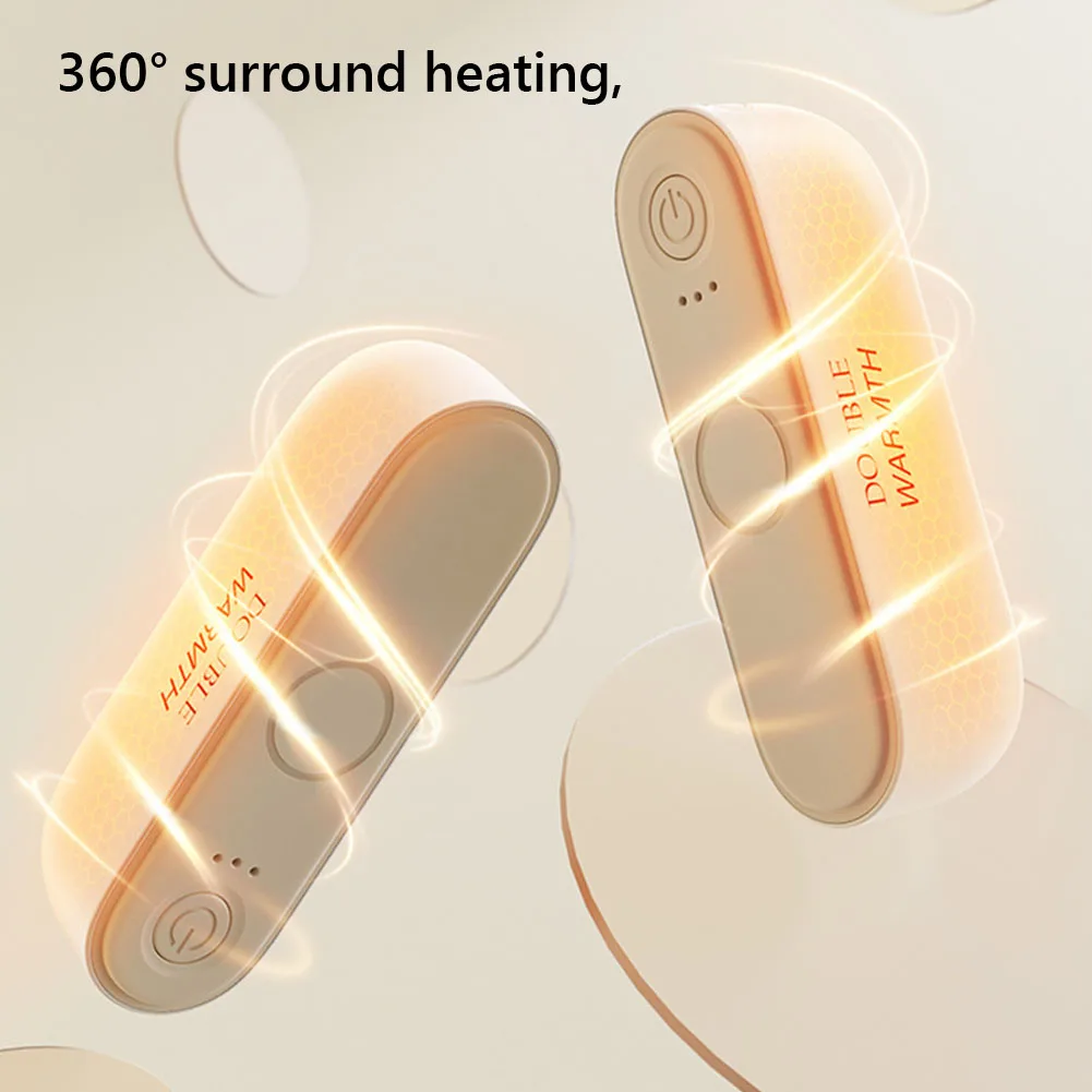 2 in 1 Magnetic Hand Warmer Mini Hand Warmer Heater 3 Temp Setting Split Pocket Heater Portable Hand Heater for Indoor Outdoor