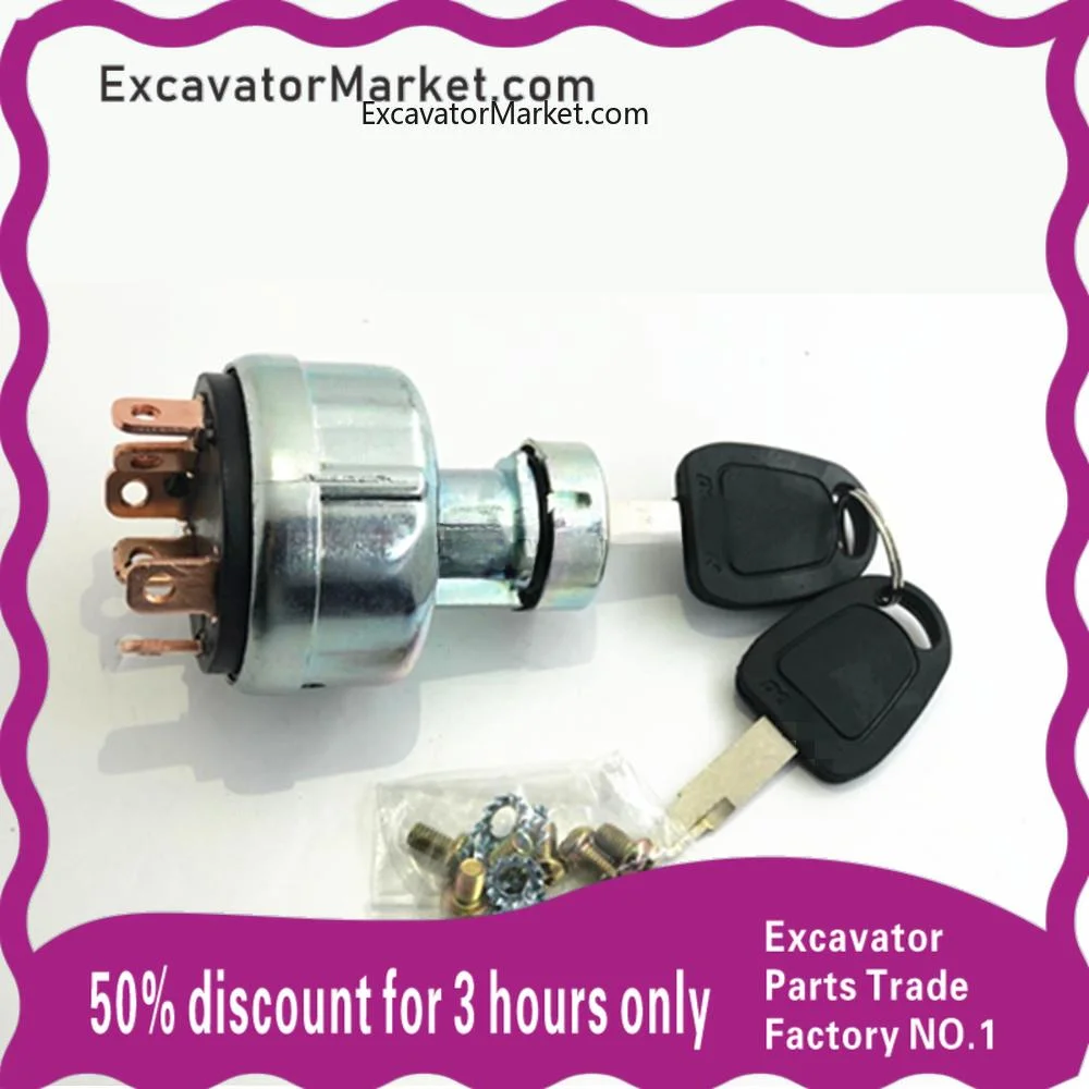 

Excavator Parts excavator accessories For DAEWOO DOOSAN DH55 60 80 150 Launcher Electric door lock Ignition Switch