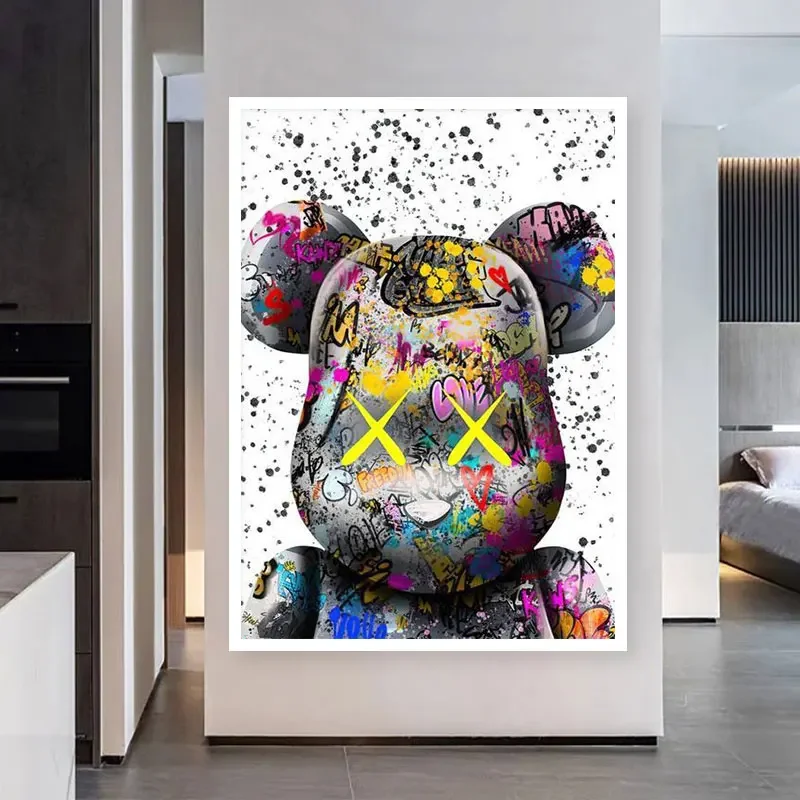 ديزني الكرتون دور الكتابة على الجدران ملصق ، قماش اللوحة ، صورة مضحكة ، جدار يطبع ، المنزل جدارية ، بار ، الشارع ، غرفة نوم الأطفال ، هدية الديكور