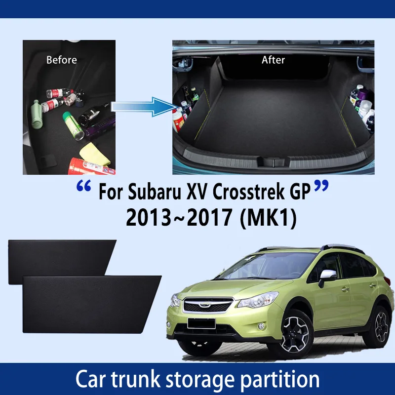 

Автомобильные аксессуары для Subaru XV Crosstrek 2013 ~ 2017 2016 GP MK1, перегородка для хранения багажника, многофункциональное хранилище, автозапчасти для салона
