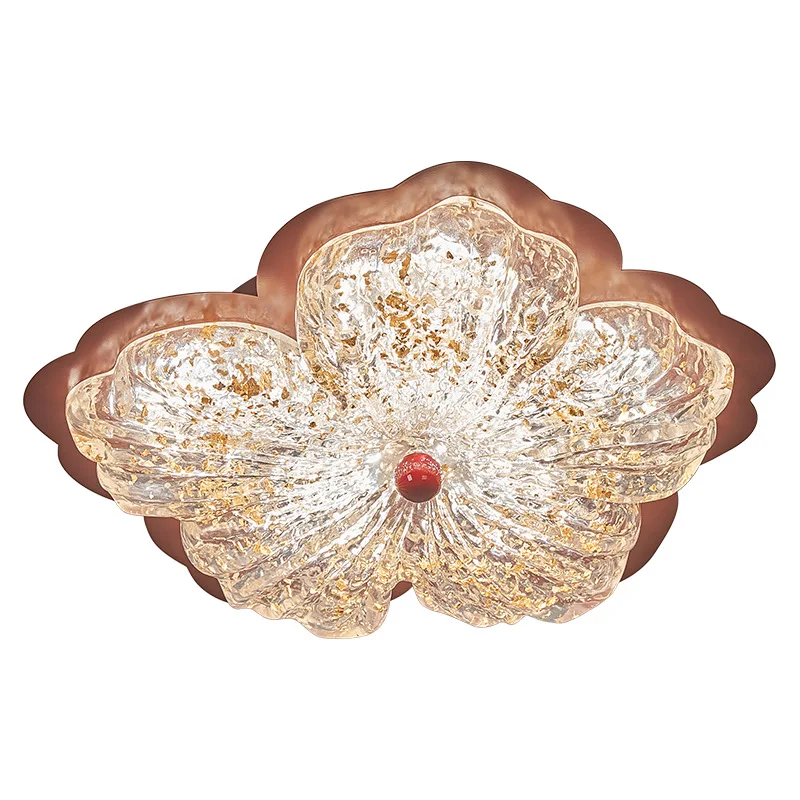 Pétalo francés, luz medieval para dormitorio, protección ocular de espectro completo, estudio retro, lujo ligero romántico de alta gama, luz de techo