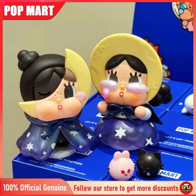 

Original POPMART Crybaby Crying To The Moon Series Figures Blind Box Toy Trendy Model Mystery Box Surprising Ornament Xmas Gifts