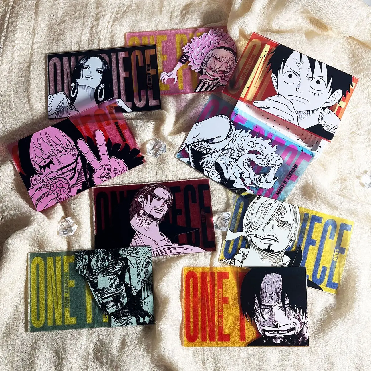 

Новые 28-модели Diy Self Made One Piece Луффи Нами Акриловая художественная коллекционная карта Робин Перона Украшения для карт Подарочные игрушки