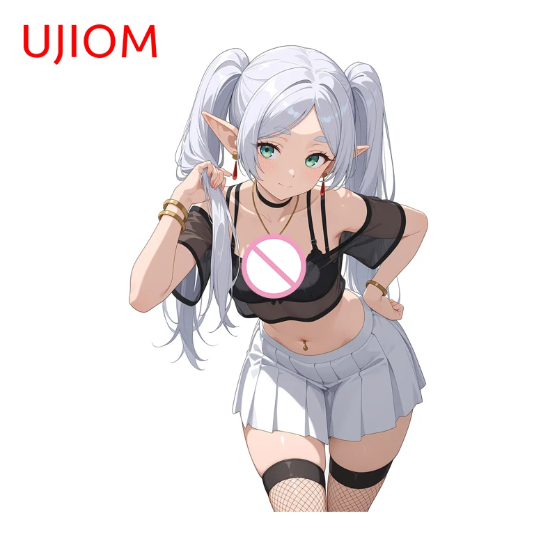 UJIOM Frieren Anime-Wandaufkleber, modischer, verführerischer, kratzfester PVC-Aufkleber, geeignet für Computer-Host, Kühlschrank, Kühlschrank