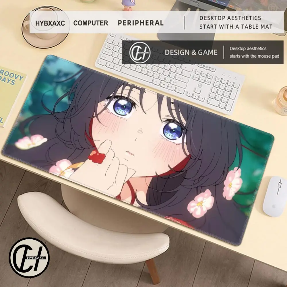 لوحة ماوس Kaoruko Waguri Anime The Fragrant Flower تزهر مع لوحة ماوس كرامة بحافة قفل مكتبية لألعاب الكمبيوتر المحمول ​   لوحة المفاتيح