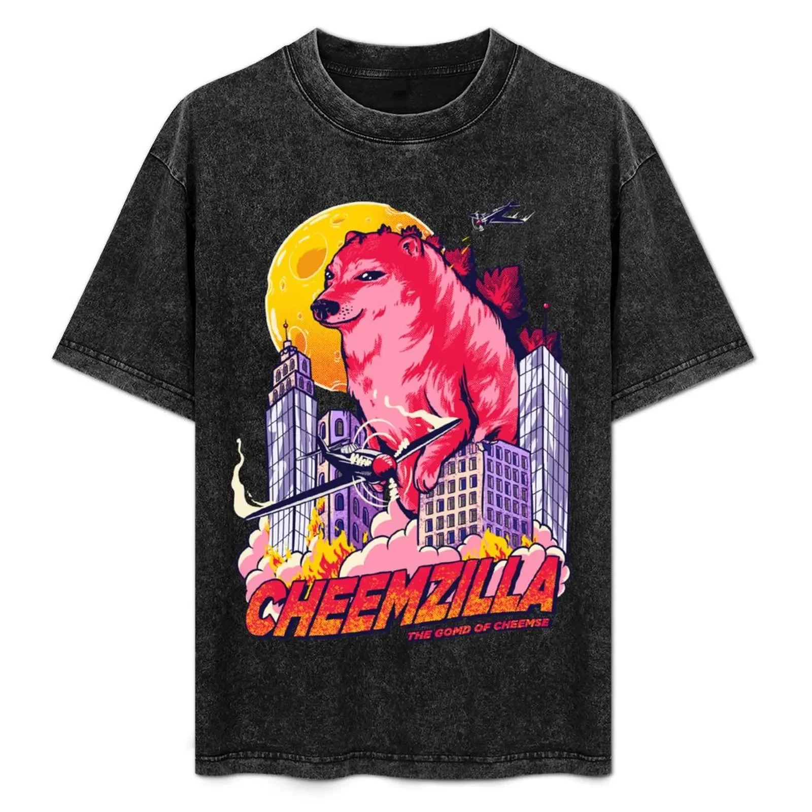

Cheemzilla - The Gomd of Cheemse | Kaiju Shiba Inu Doggo Wacky and Uncharacteristic Ironic Dank Memes | Dogezilla Doge D T-Shirt