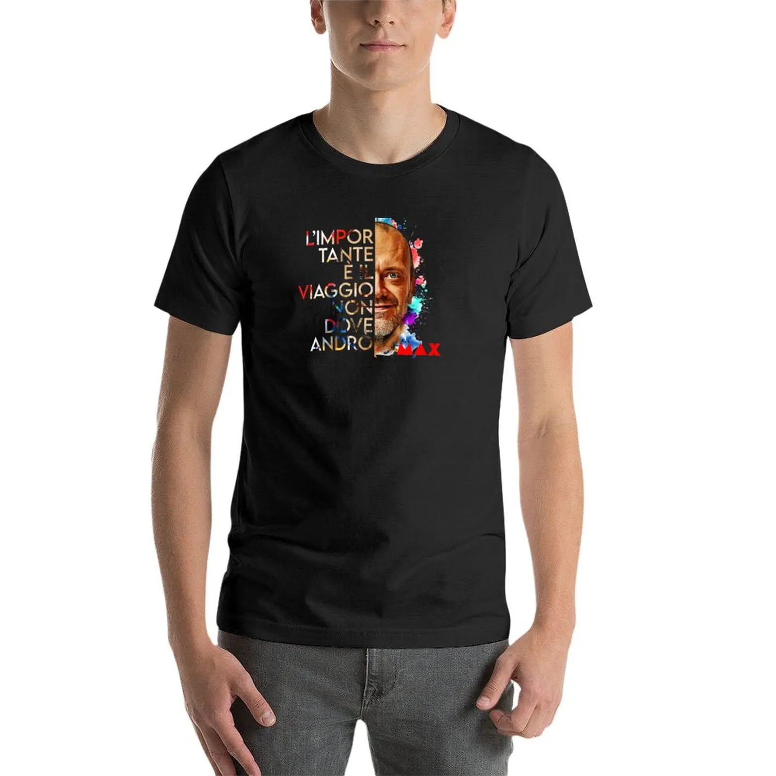 Camiseta de Max Pezzali para hombre, prenda de vestir con estampado de animales, con diseño personalizado, ideal para verano, 883