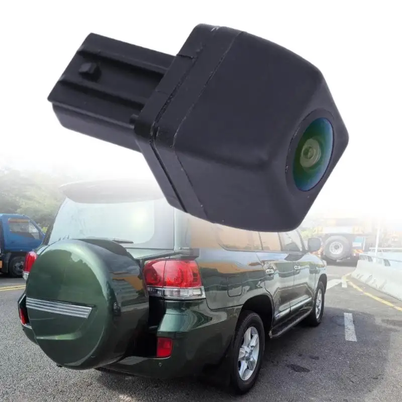 Replacement Rear View Camera, Part Number 86790-60191, with Integrated Lens, Black Plastic Housing, and a Visible Structure X37F
