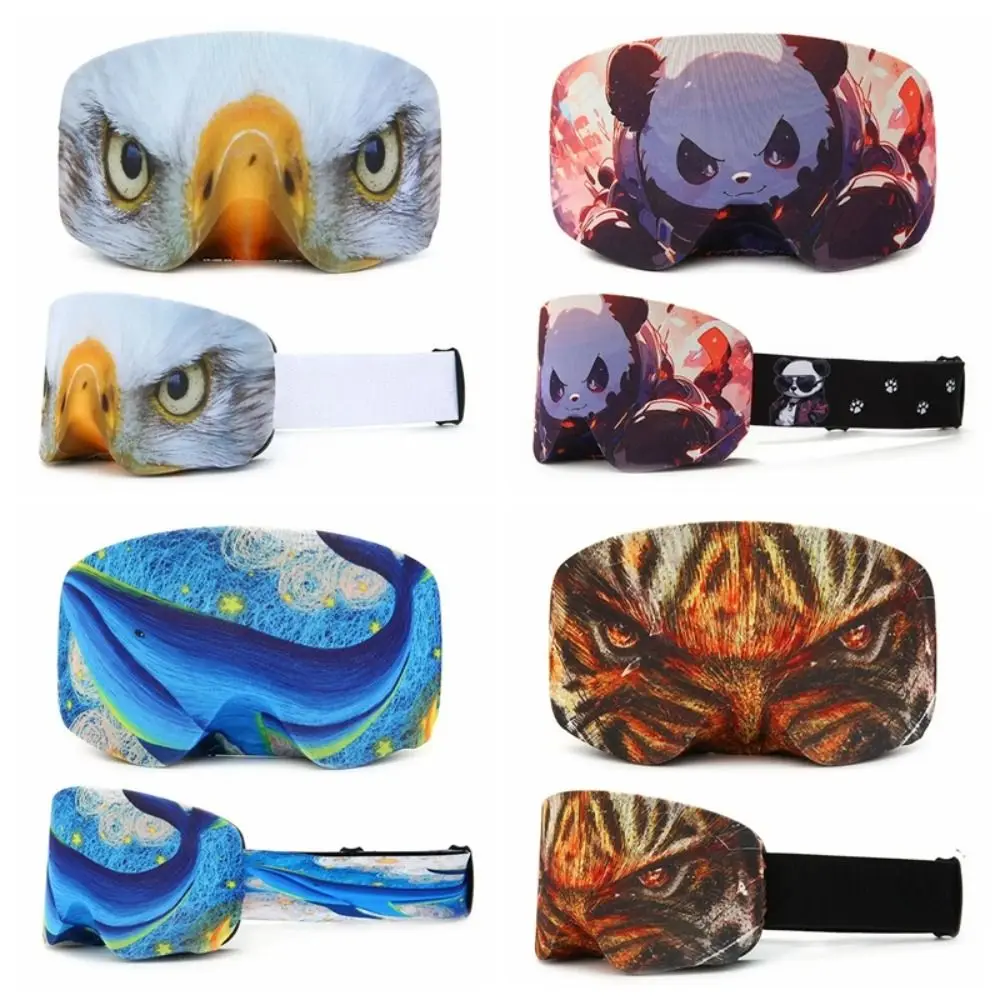 

Dust-proof Ski Glasses Cover Protective Gear Scratch-Proof Skiing Eyewear Covers Skiing Lens Elastic Stretchy
