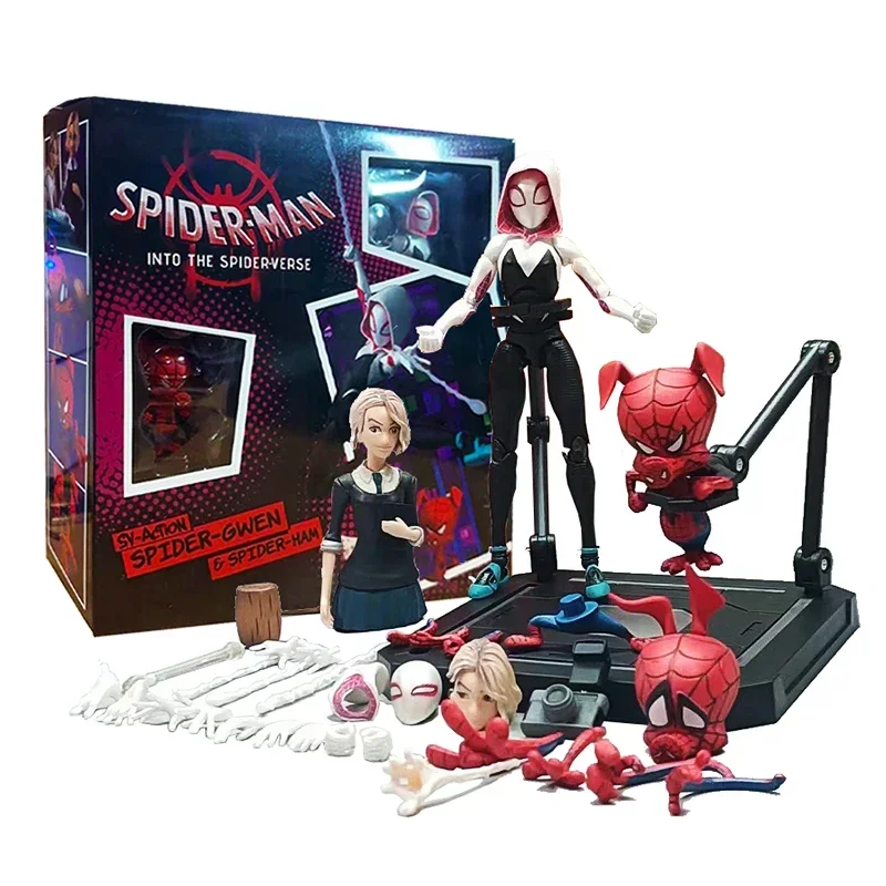 Disney Action Gwen Stacy Action figur Sammlung Sentinel Spider Gwen Wunder Spiderman in die Spinne Vers Figuren Modell Spielzeug