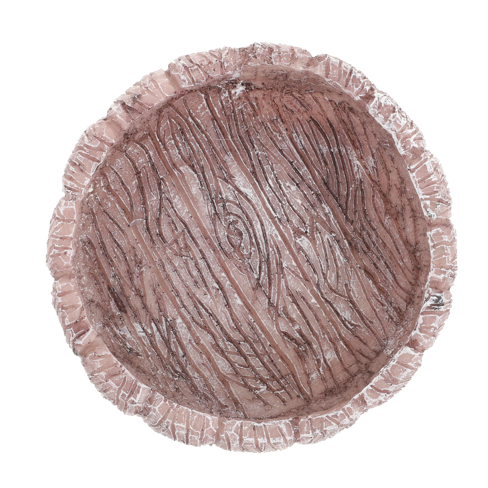

Reptile Water Feeding Bowl Grey Round Resin Material Long Lasting Perfect for Drinking Eating Suitable Small Reptiles Tortoises