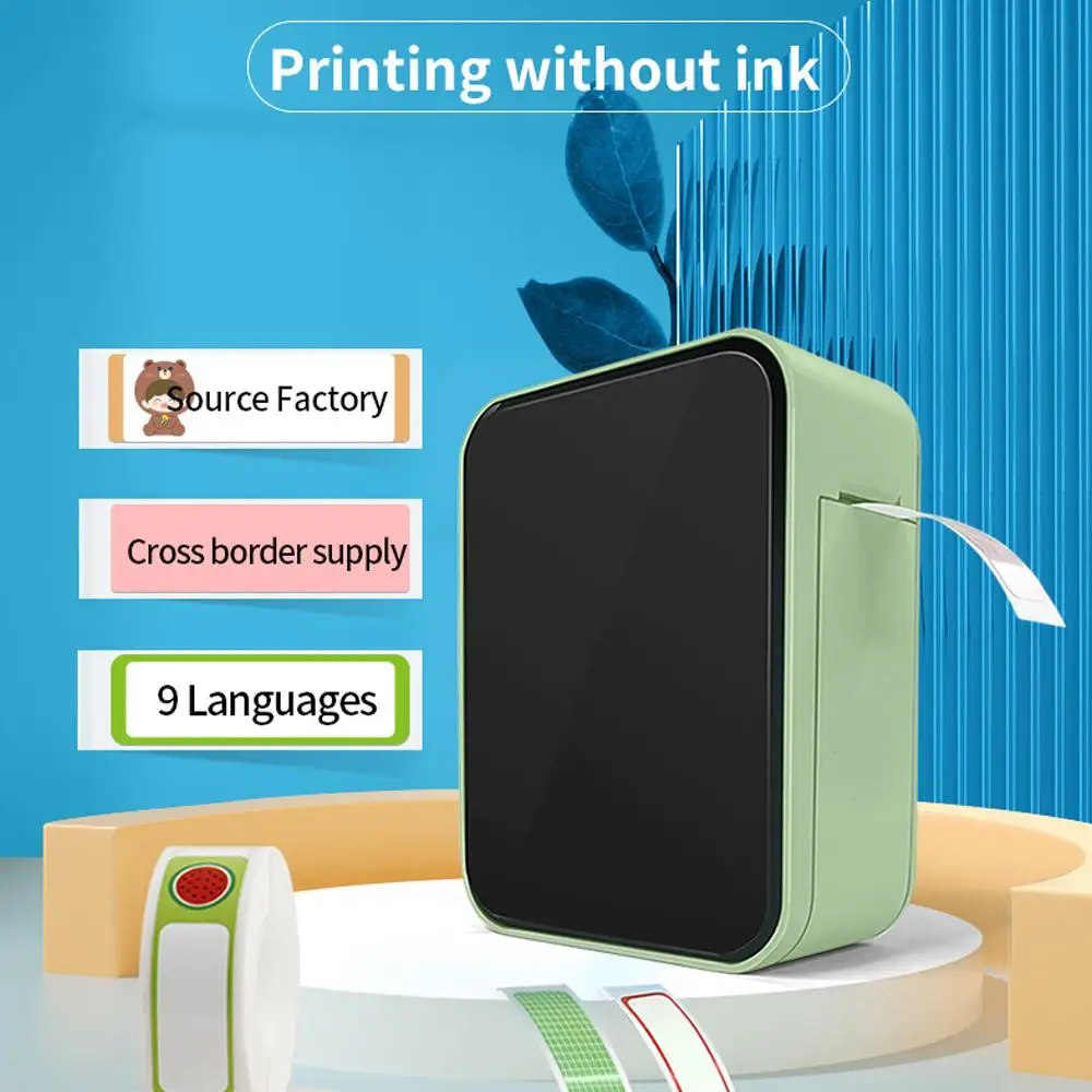 Mini stampante per etichette P15 Stampante termica portatile wireless per etichette simile al mini etichettatrice D11 D110 D101