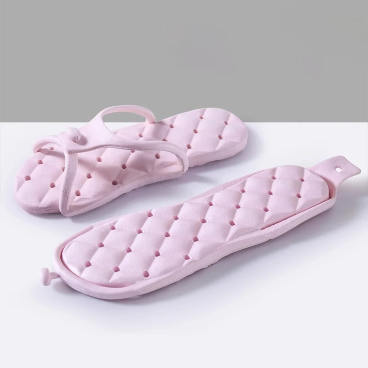 

Portable Folding Flip Flops for Travel Business Trips Swimming Hotels, Lightweight, Couples Travel, Beach Thongs, Summer Sandals