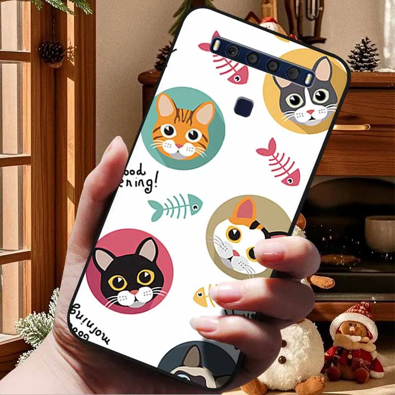 TCL 10L Kılıf için Serin Moda Silikon Yumuşak TPU Telefon Kapakları TCL10 Lite Kılıf 10 Lite Coque TCL10L T770H T770B 4187U Çanta
