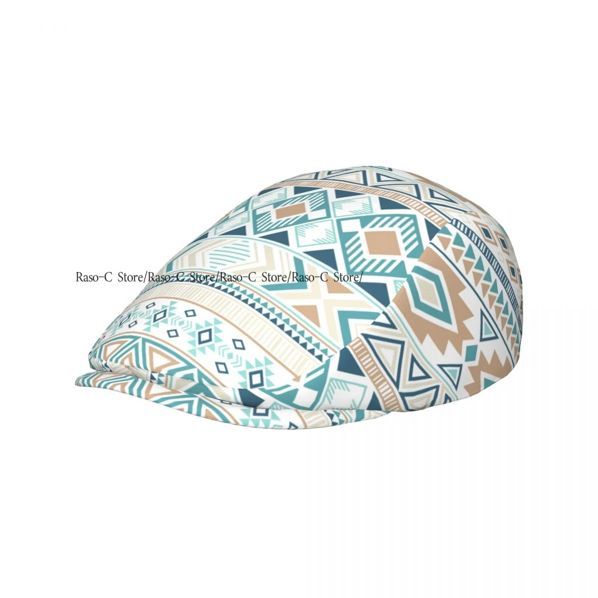 Spring Summer Adult Flat Cap Aztec Tribal Ethnic Geometric Print Unisex Newsboy Ivy Cap Light Thin Forward Beret Outdoor Hat