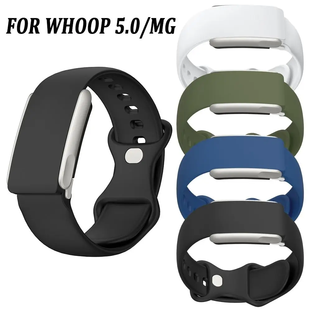 High Quality Replacement Silicone Strap Adjustable Soft Wristband Watchband for Whoop 5.0/MG Smart Band Accessories