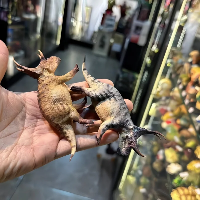 

original HAOLONGGOOD 1/35 Torosaurus Model Ceratopsidae Dinosaur Animal Collection Scene Decoration Birthday Gift