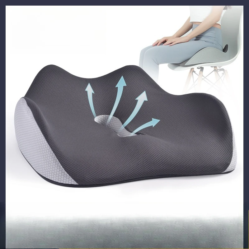 Non Slip Memory Foam Seat Cushion for Office Chair Home Computer Desk Comfortable Long Sitting