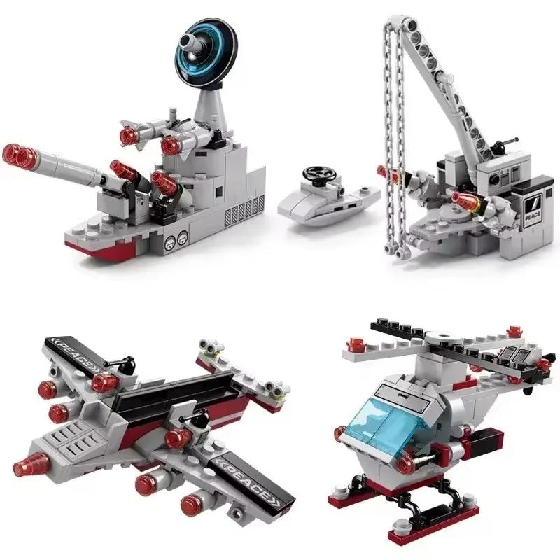 الجيش المحيط كروزر سفينة حربية اللبنات 554 قطعة سلاح الطائرات السفينة الطوب مدينة لعب للأطفال صبي وفتاة هدايا عيد ميلاد