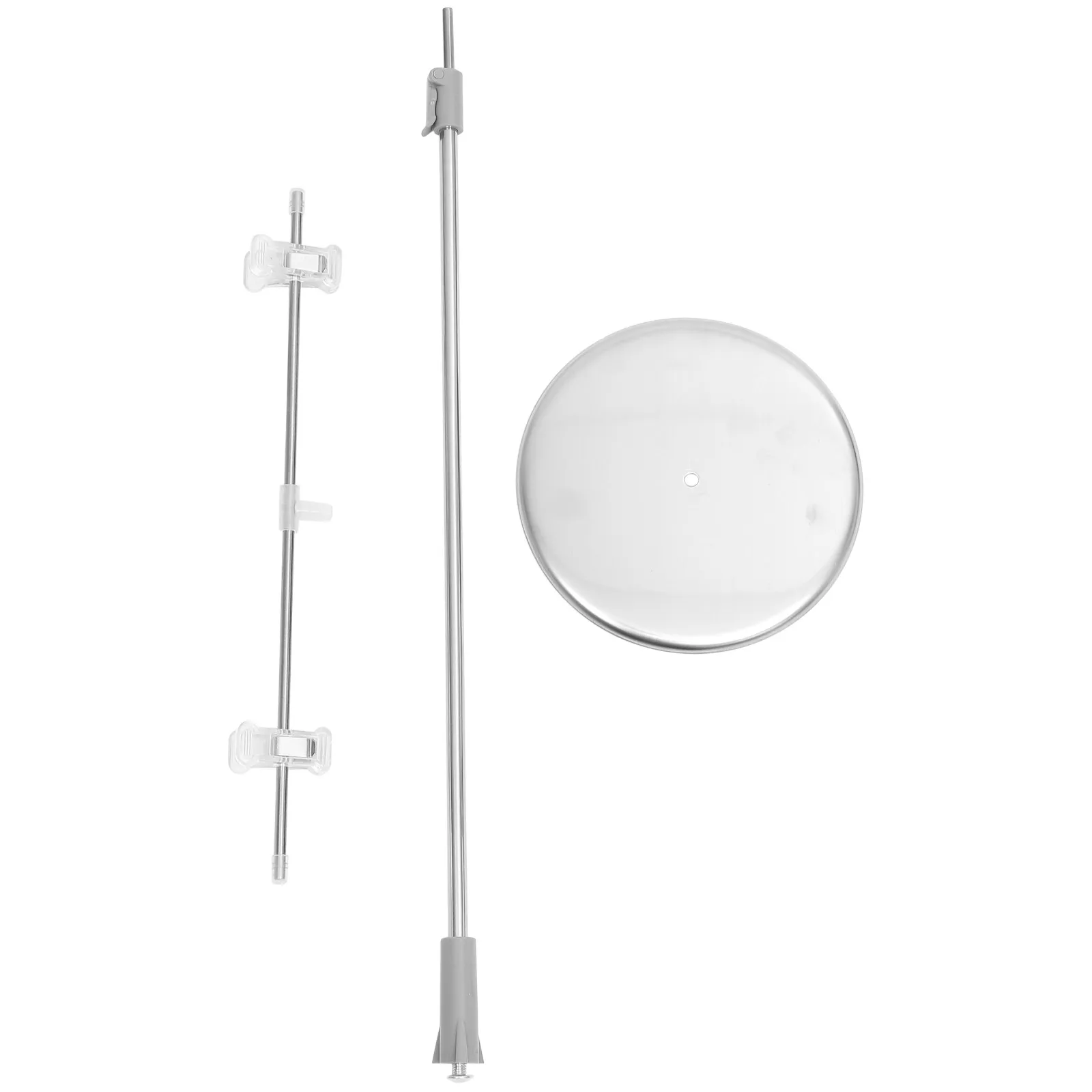 

Poster Holder 85CM Stainless Steel Desktop 2 Section Rods Easy Storage Adjustable Display Racks For Signs